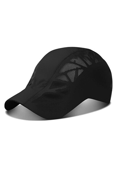 valkyrie Unisex Μαύρο Καλοκαιρινό Καπέλο Αναπνεύσιμο Ρυθμιζόμενο κατά του ιδρώτα