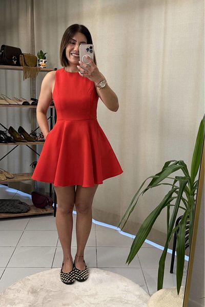 Bucle By Gizem Mini Dress Red with Flywheel