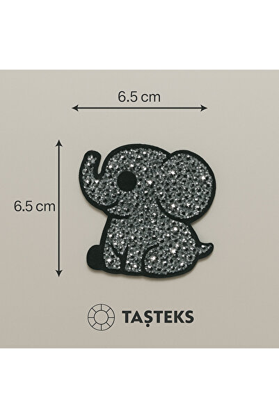 Taşteks TAŞLI Ütülenebilen veya Sticker Olarak Kullanılabilen Fil Modeli