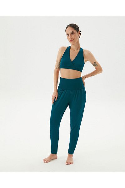 Ayma Active Pantaloni confortabili pentru femei cu talie înaltă, cu buzunare, cu picioare înguste