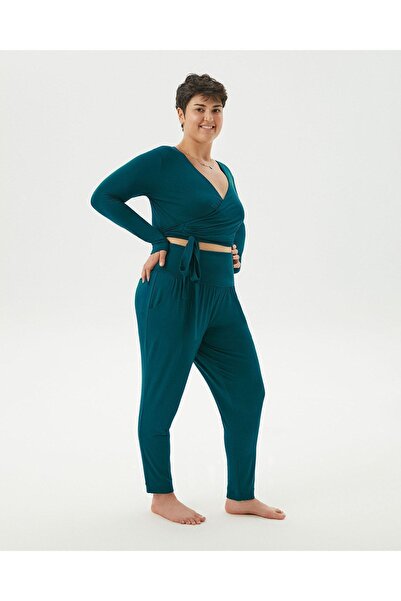 Ayma Active Pantaloni confortabili pentru femei cu talie înaltă, cu buzunare, cu picioare înguste