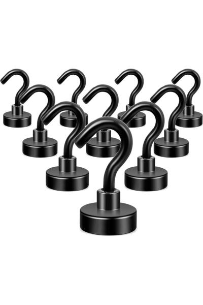 valkyrie 10 Adet Neodyum Mıknatıs Askı Seti 14kg Taşıma Kanca Mutfak Buzdolab...