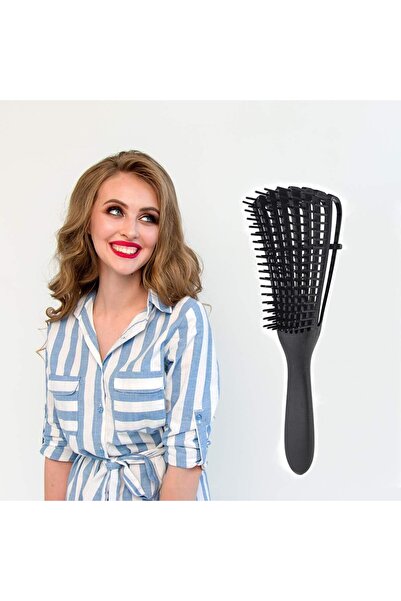 LA PERLA TECH فرشاة فك تشابك الشعر فرشاة فك تشابك الشعر الرطبة الطبيعية