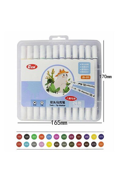 valkyrie 24 Pieces Slim Marker Pen Set