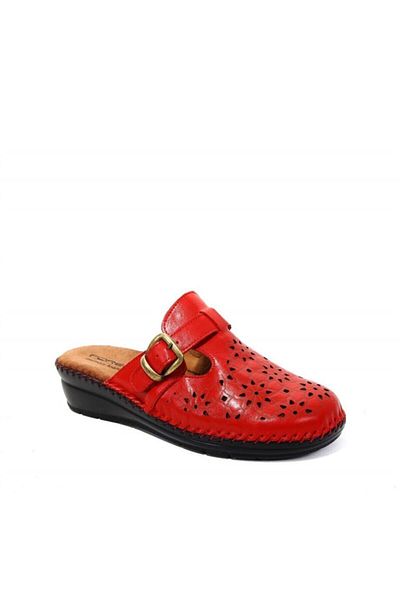Forelli Cary-H Women's Leather Slippers Red