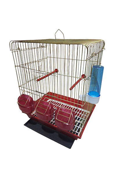 KAYA KAFES VE PETSHOP ÜRÜNLERİ 300 SERİ ORTA BOY SARI PASLANMAZ KAFES