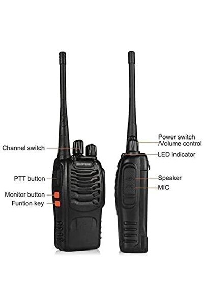 valkyrie Bf999s 5w Vox Uhf/vhf Ctcss/dcs 2'li El Telsiz Seti Kulaklık Hediyeli