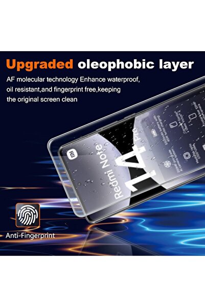 m.tk moveteck Xiaomi Redmi Note 14 Pro 4g Compatible Camera Protection Lens Protective Glass + 9H Screen Protector Glass Set