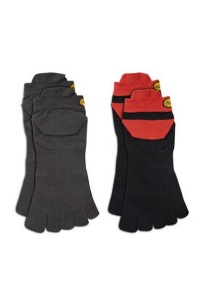 Vibram Fivefingers Unisex Pack of 2 Pairs of Unisex Socks S21N35P Black