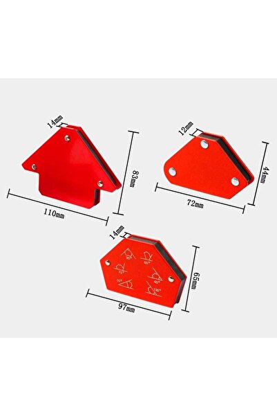 valkyrie Mıknatıslı Manyetik Gönye Kaynak Tutucu 6'lı Set