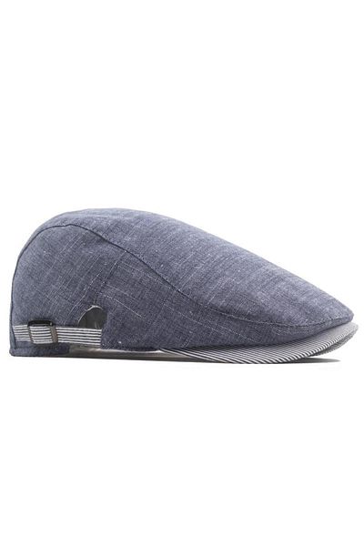 valkyrie Men's Italian Style Cap - Buckle, Adjustable Anti-Sweat, Plain Navy Blue