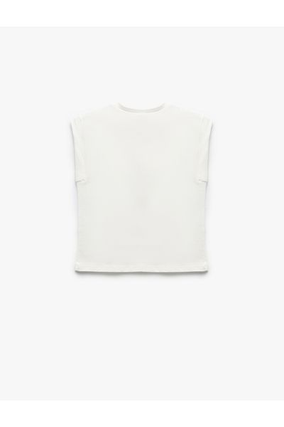 Koton Crew Neck Cotton Pocket Detailed Sleeveless T-Shirt