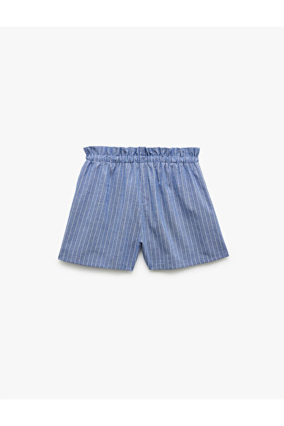 Koton Viskon Karışımlı Beli Bağcıklı Mini Boxer Şort