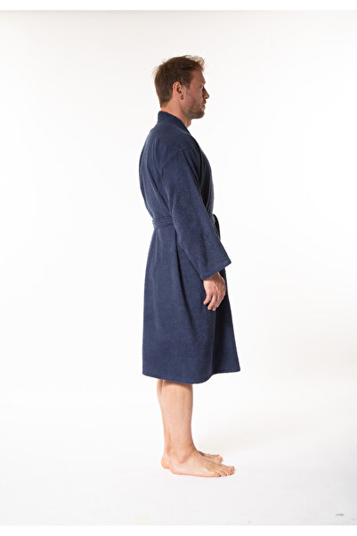 Minteks Чоловічий халат з коміром кімоно, 100% бавовна - Minteks Home