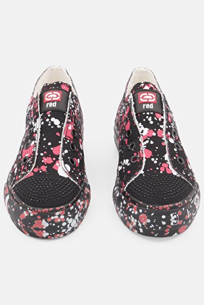 Marc Ecko Women Poppy Slip On Casual Shoes, Black/Red