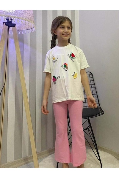 Mnk Baby&Kids Djevojački dugi španski pantaloni, set bodija kratkih rukava M0...