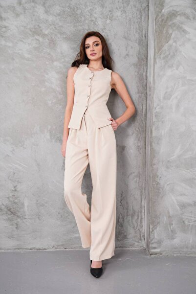 MODA YELEKLİ İKİLİ TAKIM