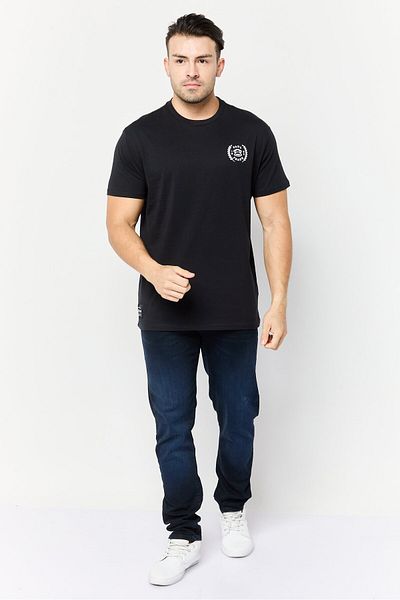 PAUL FRANK Men Crew Neck Short Sleeve Graphic Print T-shirt, Black