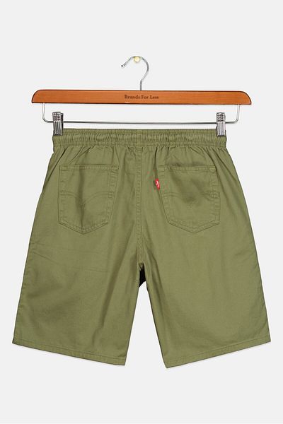 Levi's Kids Boy Plain Relaxed Shorts, Olive