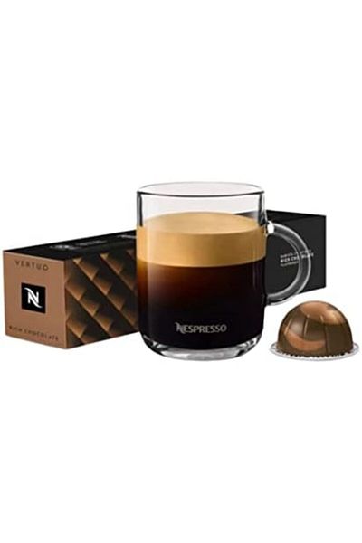 Nespresso Barista Creations VertuoLine RICH CHOCOLATE Flavoured Roasted Ground Coffee Capsules, 10 C