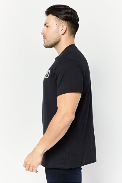 PAUL FRANK Men Crew Neck Short Sleeve Graphic Print T-Shirt, Black