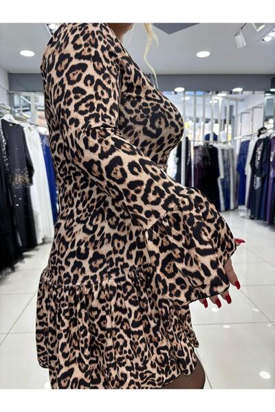 HAVVA ANA LEOPAR ELBİSE