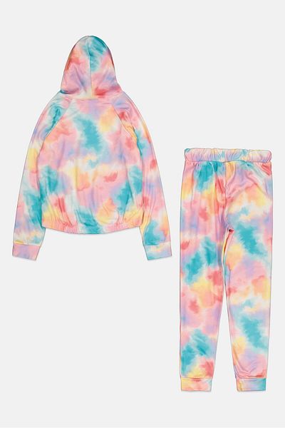 Body Glove Kids Girl 2 Pieces Brand Logo Sweatshirt And Pant Set, Multicolor