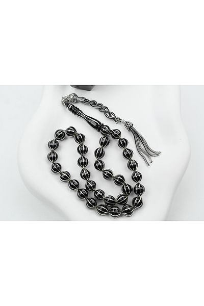 Skygo Oltu Stone Turnip - Model Ten Watermelon Embroidered Rosary