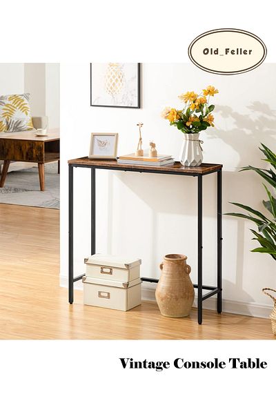 Old_Feller Vintage sofa table for coffee corner, hallway, or living room. Simple display & entryway table