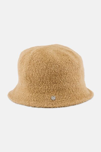 Esprit Men Knitted Bucket Hat, Beige