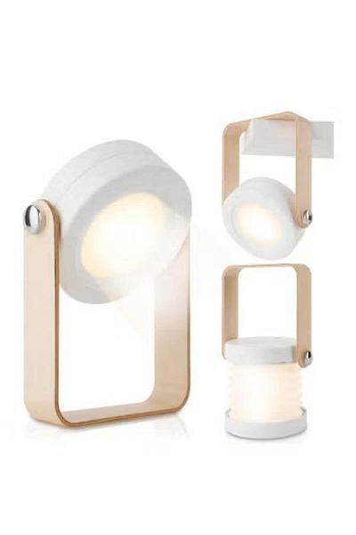 Generic مصباح مكتب LED قابل لإعادة الشحن أبيض 37 × 142 × 194 مم