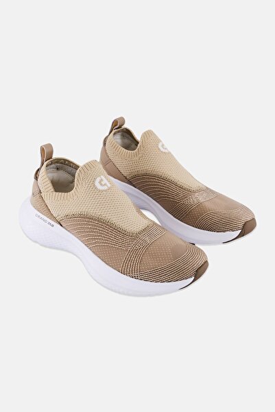 Cole Haan Women Slip On Casual Sneaker, Beige