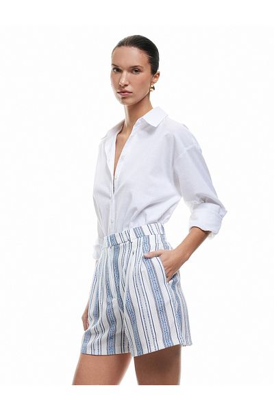 Koton Mini pantaloni scurți cu model cu pliuri