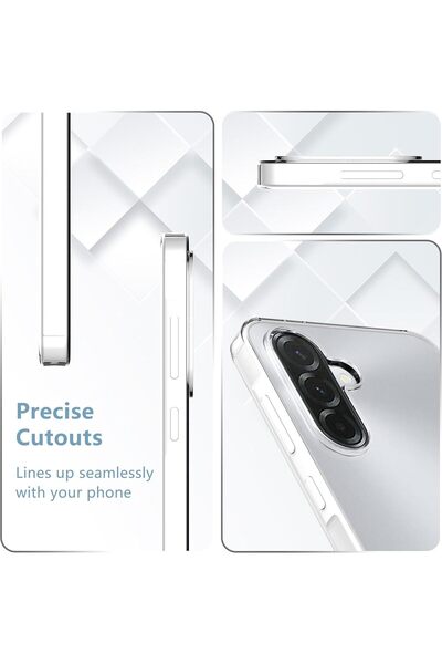 AWH جراب شفاف لهاتف Samsung Galaxy A36 5G مع واقي مدمج لعدسة الكاميرا