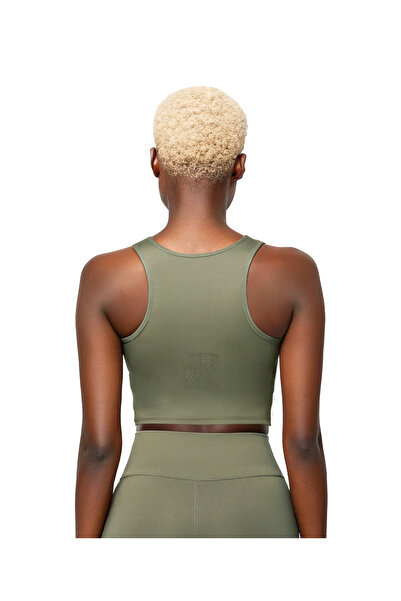 Klotho MAIA Women's Khaki Colored Pickleball Detailed Crop