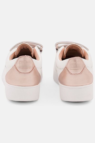 Fitflop Women Rally Metallic Velcro Closure Casual Shoes, White
