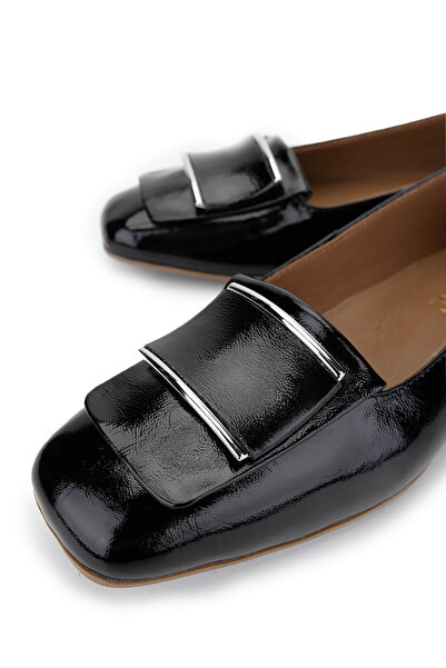 Tamer Tanca Дамски обувки от естествена кожа, черни, с каучукова подметка