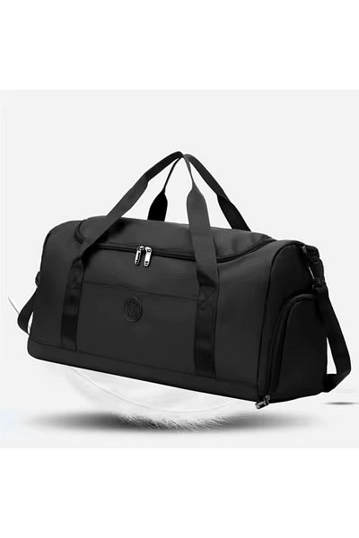 OEM Foldable Waterproof Sports Bag 35L with Shoe Pocket Travel & Gym black