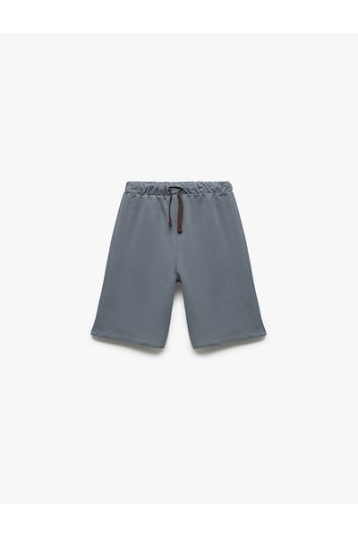 Koton Cotton Lace-Up Waist Basic Shorts