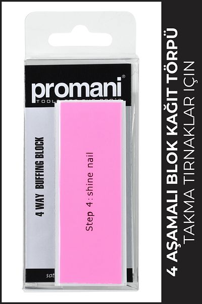 Promani Brand: 4 Stage Block Paper File Category: Fake Nails and Accessories