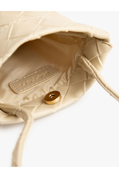 Koton Faux Leather Textured Strap Phone Bag