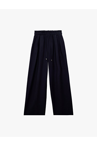 Koton Regular Fit Viskon Geniş Paça Palazzo Pantolon