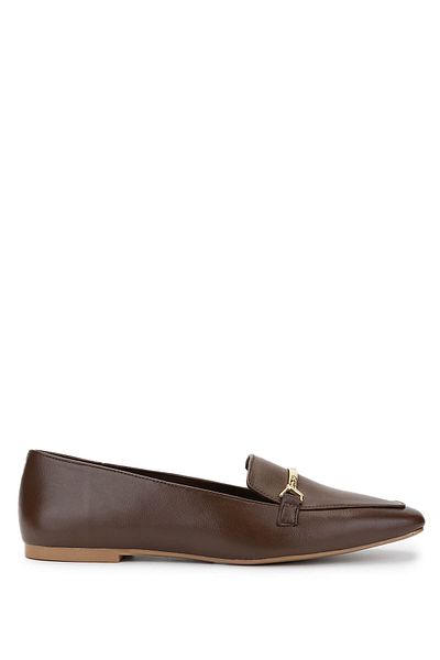 Tamer Tanca Women's Genuine Leather Brown Loafer Shoes
