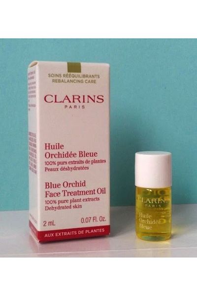 Clarins Blue Orchid Face Treatment Oil 2ml - Revitalizing & Hydrating Skin Care