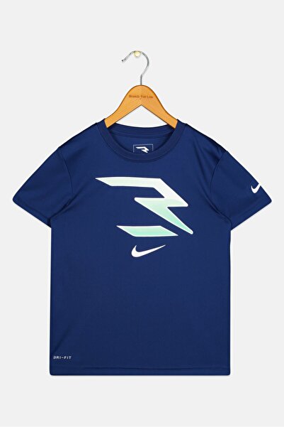 Nike 3Brand by Russell Wilson Kids Boy Short sleeve Brand Logo Training T-Shi...