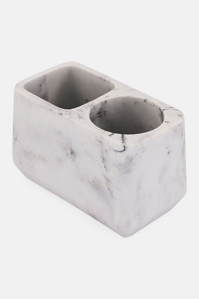AMG Marble Toothbrush Holder, Grey