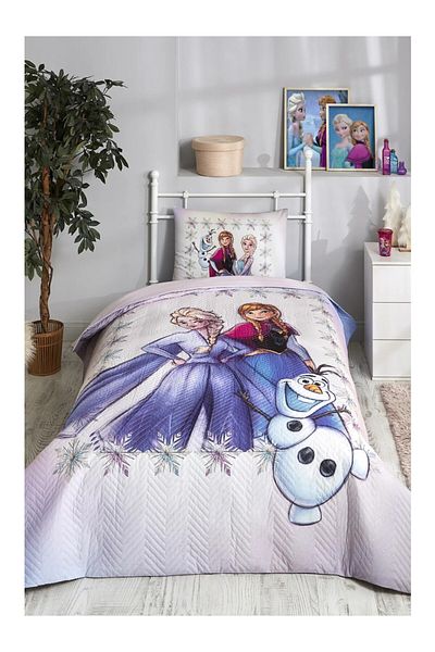 Özdilek Set de lenjerie de pat pentru copii, matlasat, cu licență Disney, pentru o singură persoană