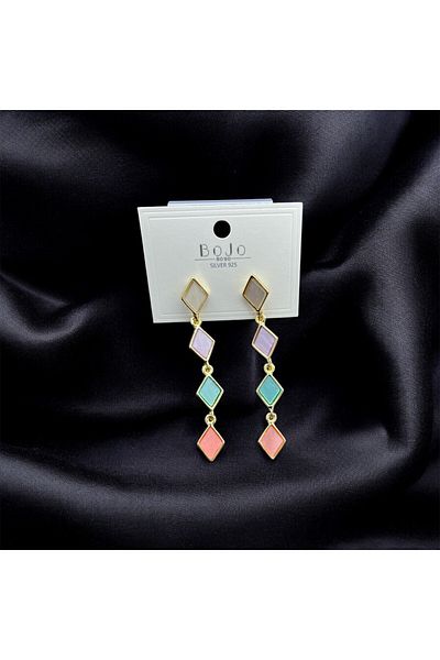 Candy Colorful Jewelled Dangle Earrings