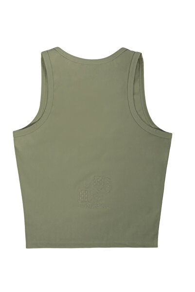 Klotho MAIA Women's Khaki Colored Pickleball Detailed Crop