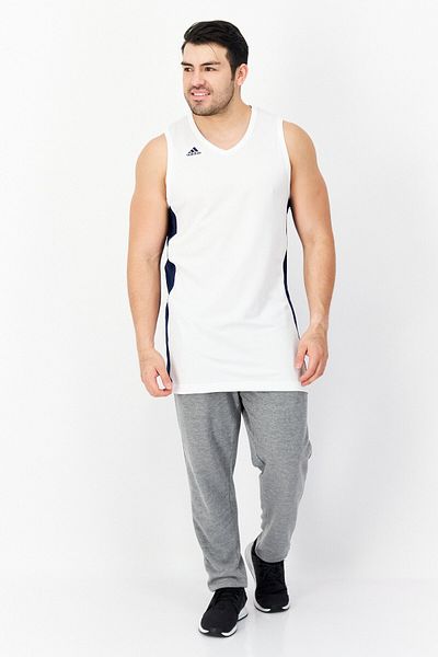adidas Men Sportswear Fit Sleeveless Training Vest, White